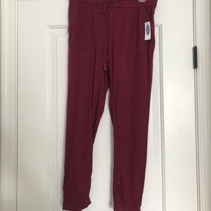 Old Navy Burgundy Joggers